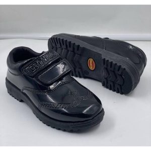 Casual Boy Girl Kids Teen Children Canvas Sneakers - Black