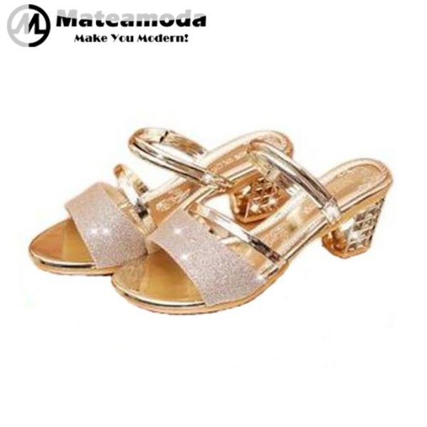 Mateamoda Women Shoes Sandals Heels Slippers Ladies Shoes Casual Shoes Heeled-sandals